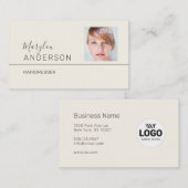 Professional UNISEX (FOTO & LOGO-INVOEGSEL) - Visitekaartje (Voorkant / Achterkant)