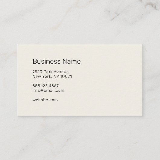 Professional UNISEX (FOTO) - Visitekaartje (Achterkant)