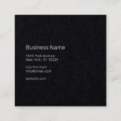 Professional - UNISEX Premium Vierkante Visitekaartje (Achterkant)