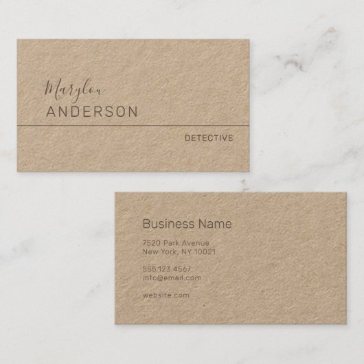 Professional - UNISEX Premium Visitekaartje (Voorkant / Achterkant)