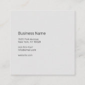 Professional - UNISEX Vierkante Visitekaartje (Achterkant)