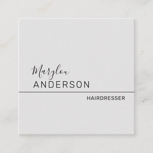 Professional - UNISEX Vierkante Visitekaartje (Voorkant)