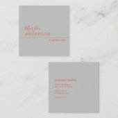 Professional - UNISEX Vierkante Visitekaartje (Voorkant / Achterkant)