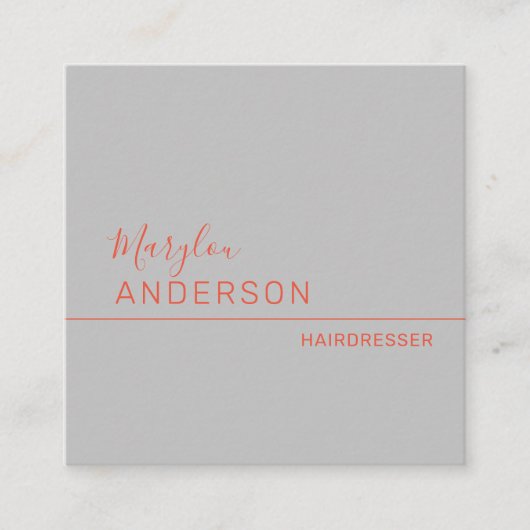 Professional - UNISEX Vierkante Visitekaartje (Voorkant)