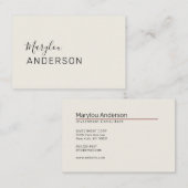 Professional - UNISEX Visitekaartje (Voorkant / Achterkant)