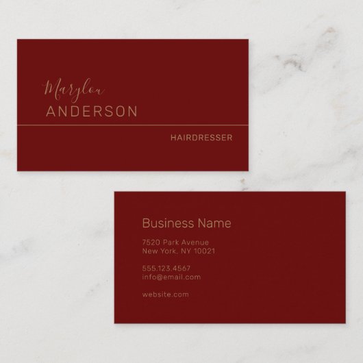 Professional - UNISEX Visitekaartje (Voorkant / Achterkant)