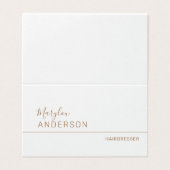 Professional - UNISEX Visitekaartje (Buitenkant ongevouwen)