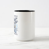 Professional Utility Lineman Gift Tweekleurige Koffiemok (Center)