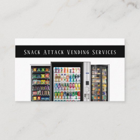Professional Vending Machine Service Visitekaartje (Voorkant)