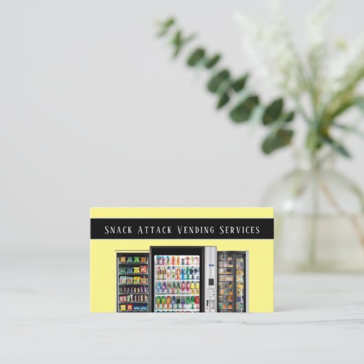 Professional Vending Machine Service Visitekaartje (Staand voorkant)