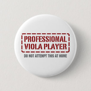 Professional Viola Player Ronde Button 5,7 Cm