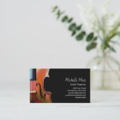 Professional Violin Teacher Musician Violinist  Visitekaartje (Staand voorkant)