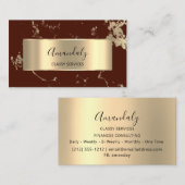 Professional VIP Gold Abstracte marmer Bronz Visitekaartje (Voorkant / Achterkant)