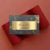 Professional VIP Gold Abstracte marmer Grey Visitekaartje