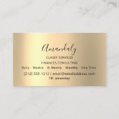 Professional VIP Gold Abstracte marmer, vers groen Visitekaartje (Achterkant)