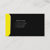 Professional Visitekaartje Computer Yellow (Achterkant)