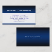 Professional Visitekaartje Financial Planner Blue (Voorkant / Achterkant)