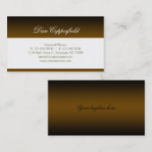 Professional Visitekaartje Financial Planner Gold (Voorkant / Achterkant)