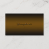 Professional Visitekaartje Financial Planner Gold (Achterkant)