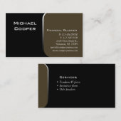 Professional Visitekaartje Financial Planner Green (Voorkant / Achterkant)