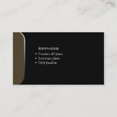 Professional Visitekaartje Financial Planner Green (Achterkant)