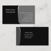 Professional Visitekaartje Financial Planner Grey (Voorkant / Achterkant)