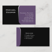 Professional Visitekaartje Financial Planner Mauve (Voorkant / Achterkant)