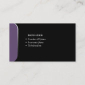 Professional Visitekaartje Financial Planner Mauve (Achterkant)