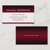 Professional Visitekaartje Financial Planner Red (Voorkant / Achterkant)