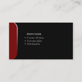 Professional Visitekaartje Financial Planner Red 2 (Achterkant)