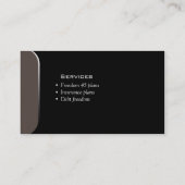 Professional Visitekaartje Financial Planner Taupe (Achterkant)