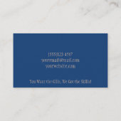 Professional Vist het Visitekaartje van de Dienst  (Achterkant)