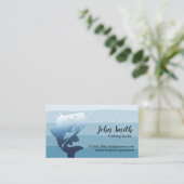 Professional Vist Service Blue Shades Visitekaartje (Staand voorkant)