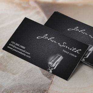 Professional Voice Coach Dark Visitekaartje