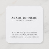 Professional Waterverf Greenery Abstract Vierkante Visitekaartje (Achterkant)