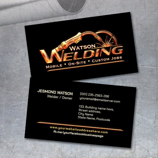Professional Welding Services - Welder Visitekaartje