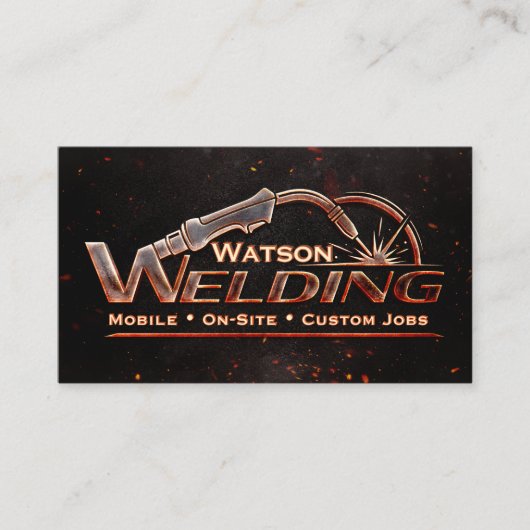 Professional Welding Services - Welder Visitekaartje (Voorkant)