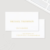 Professional White en Gold Visitekaartje