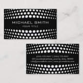 Professional White poka Dot Pattern Visitekaartje (Voorkant / Achterkant)