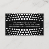 Professional White poka Dot Pattern Visitekaartje (Achterkant)