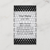 Professional White poka Dot Pattern Visitekaartje (Achterkant)