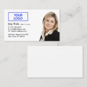 Professional White Voeg je foto-Logo toe Visitekaartje (Voorkant / Achterkant)