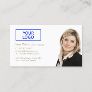 Professional White Voeg je foto-Logo toe Visitekaartje