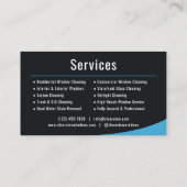Professional Window Cleaning Company Visitekaartje (Achterkant)