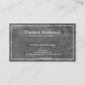 Professional Wood Grain Rustic Carpentry Business Visitekaartje (Achterkant)