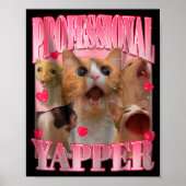 Professional Yapper Cat Funny Oddly Specific Dank  Poster (Voorkant)