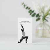 Professional Yoga Coach of Fitness Instructor Visitekaartje (Staand voorkant)