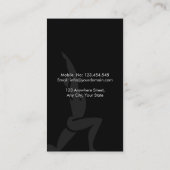 Professional Yoga Coach of Fitness Instructor Visitekaartje (Achterkant)