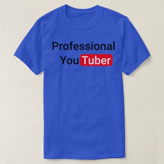 Professional Youtuber T-shirt (Design voorkant)