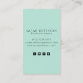 	ProfessionalFaux Gold-minimalistische draagkaart Visitekaartje (Achterkant)